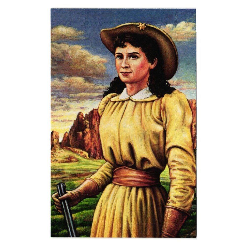 Annie Oakley 1993 USPS Postcard 19 Cent Stamp Wild West Sharpshooter Entertainer